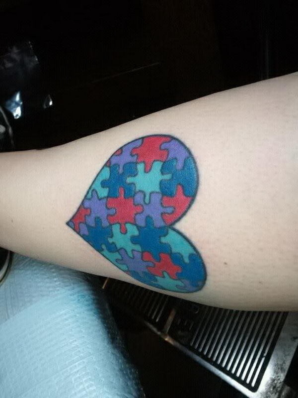 40+ Cool Puzzle Piece Tattoo Design Ideas #tattoo #puzzle #piece