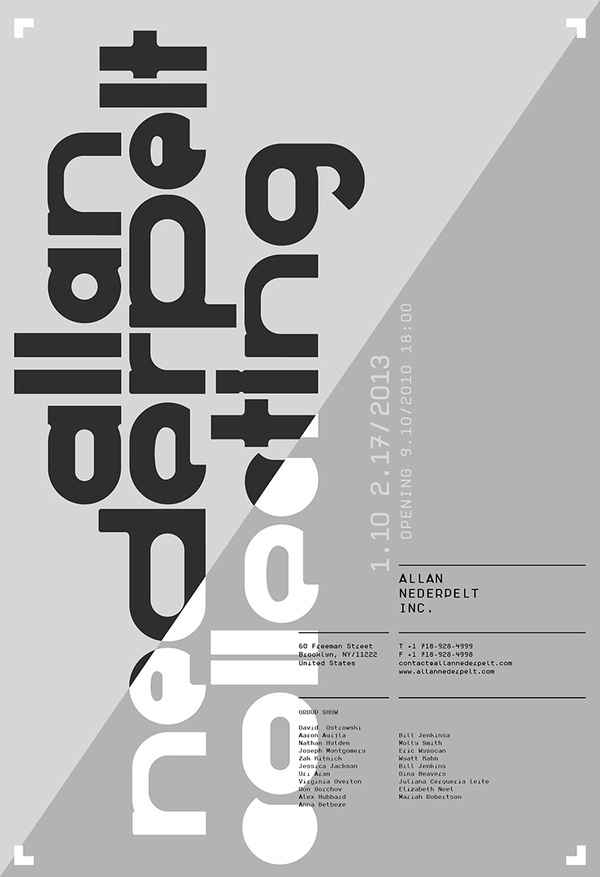 Allan Nederpelt Collection of Shows Posters & Advertisements | meta.matic #allan #collection #meta #shows #advertisements #matic #nederpelt #posters