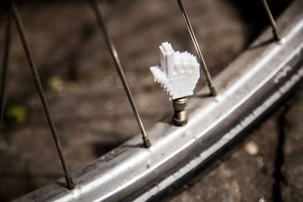 Dwa rowerowe wentyle z DRUKARKI 3D! #bicycle #wheel #cursor #cap #bike #valve #hand