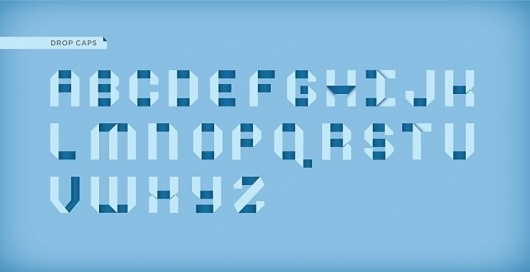 Caliber Creative #caps #drop #alphabet #ribbon #type #typography