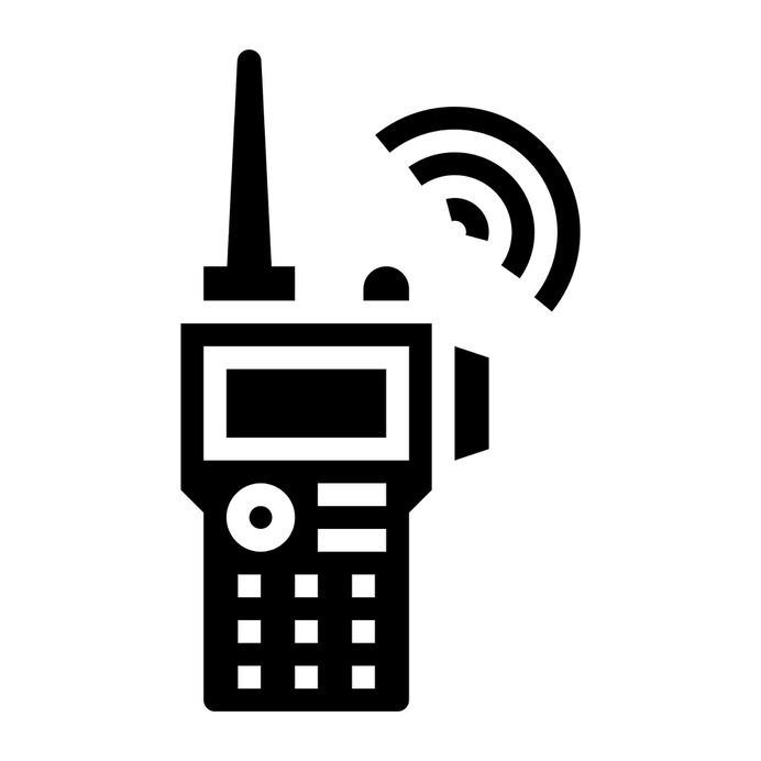 See more icon inspiration related to radio, frequency, walkie talkie, electronics, communications, security and technology on Flaticon.