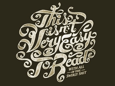 Dribbble - Swirly Shit by Greg Christman #type