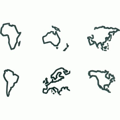 GMDH02_00913 | Gerd Arntz Web Archive #world #map #continents #gerd #arntz