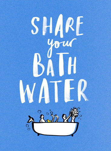 Share Art Print by Marion Deuchars Easyart.com #font #quote #quirky #graphic #design #illustration #handwritten #drawn #motto #hand #typography