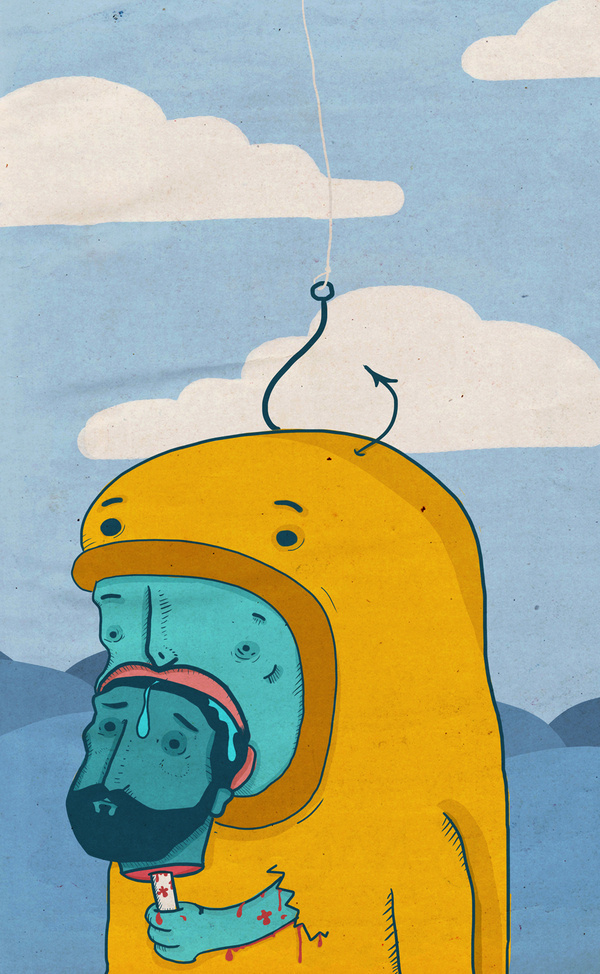 Monsters of last dinner on Behance #monster #painting #illustration #art