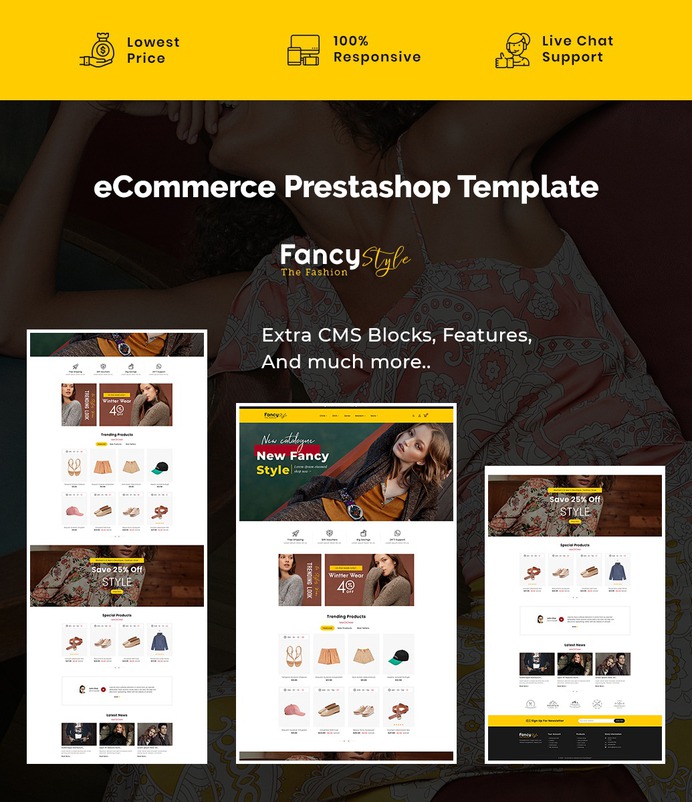 #Fancy #Style - #Fashion #Boutique #Apparels – #Prestashop #Responsive #Theme | #TemplateTrip #eCommerce #Website #Design #Template