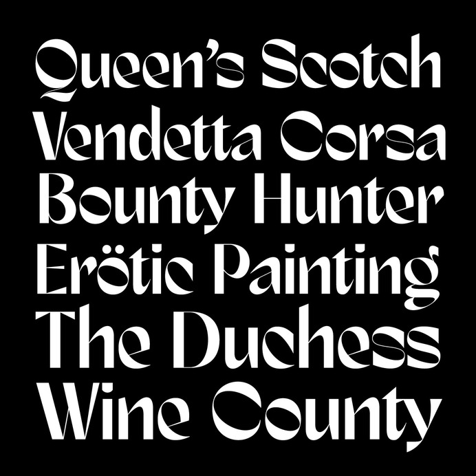 Marques, a brand new packaging typeface by Andrei Robu for www.typeverything.com