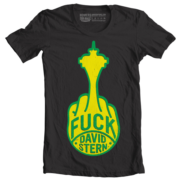 Fuck David Stern #seattle #icon #texture #sonics #illustration #distress #sports #nba #basketball #typography
