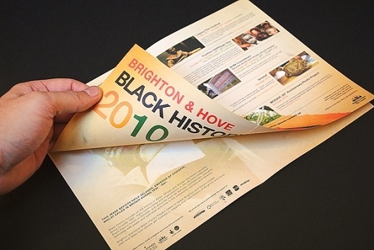 Black History Month 2010 on the Behance Network #print #design #graphic #brochure #typography