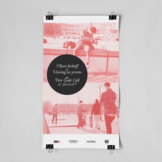 5Boro promo poster – jornaagaard.com #norway #skateboarding #5 #poster #boro