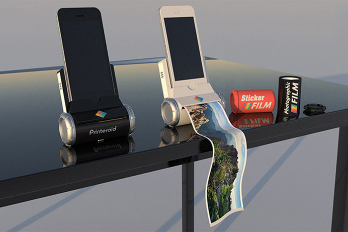 Printeroid, the smart portable printer allows you to instantly print images off using any Apple device. #modern #design #product #industrial #technology