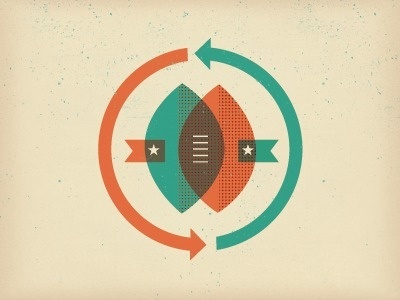 Dribbble - East VS West by Brent Couchman #colors #football #design #championship
