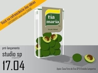 my work for tia maria - a brazilian music age #tia #avocado #illustration #maria #tac #tic