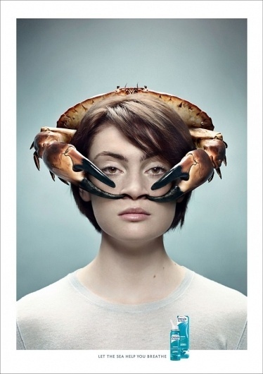 Novartis Otrivin – Laissez la mer vous aider àrespirer | Voyons Voir - J'aime le frivole #design #graphic