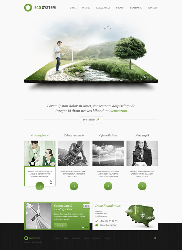 Eco System on Behance #webdesign