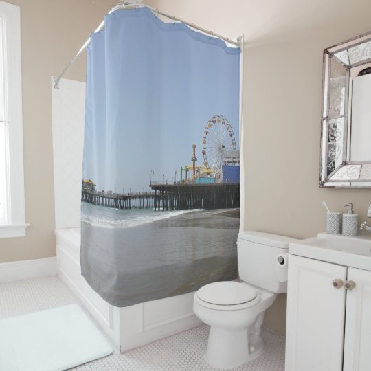 Santa Monica Pier Shower Curtain