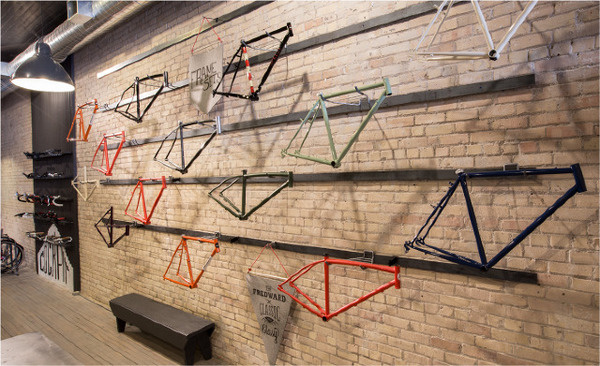 Handsome Cycles / Retail Store in Minneapolis by Marina Groh #bicycle #knock #in #store #bicycles #frames #inc #marina #bike #retail #minneapolis #groh