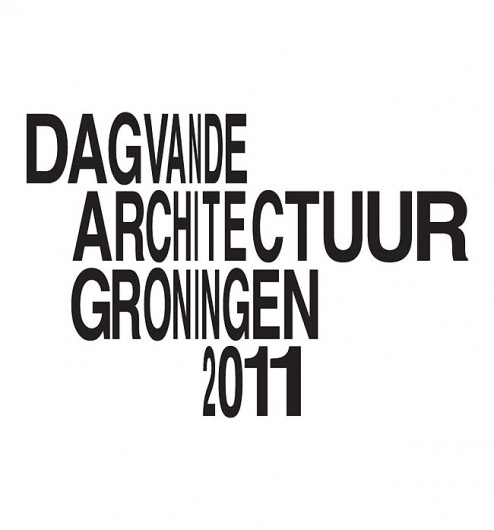 Day of Architecture Groningen | Identity Designed #lettering #squished #identity #type #berlin