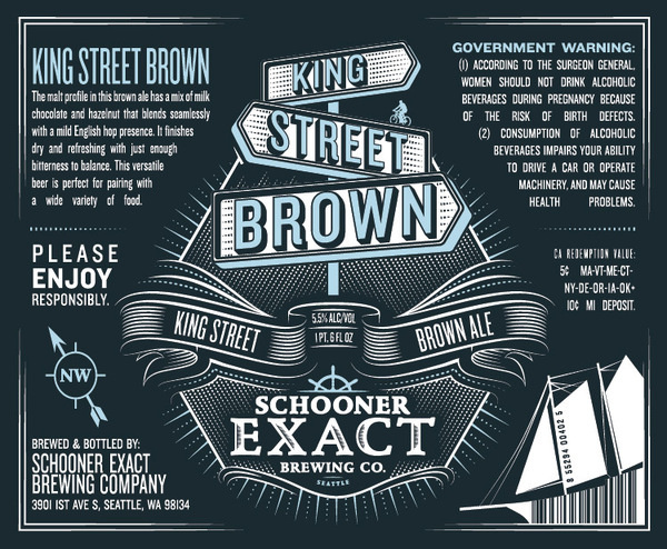 lovely package schooner exact brewing company 3 #label