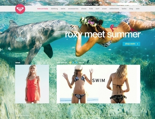 Roxy.com on the Behance Network #design #web