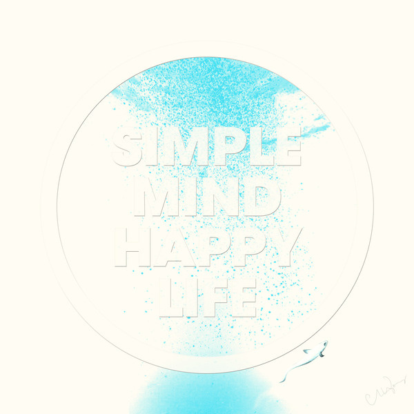 Live life like a happy fish. #quote #design #graphic #simple #type #typography