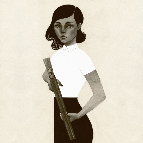 Patrycja PodkoÅ›cielny #girl #gun #podkocielny #illustration #patrycja