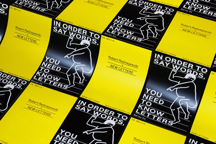 Mindsparkle magazin NEW LETTERS font typography tilde print yellow black type design