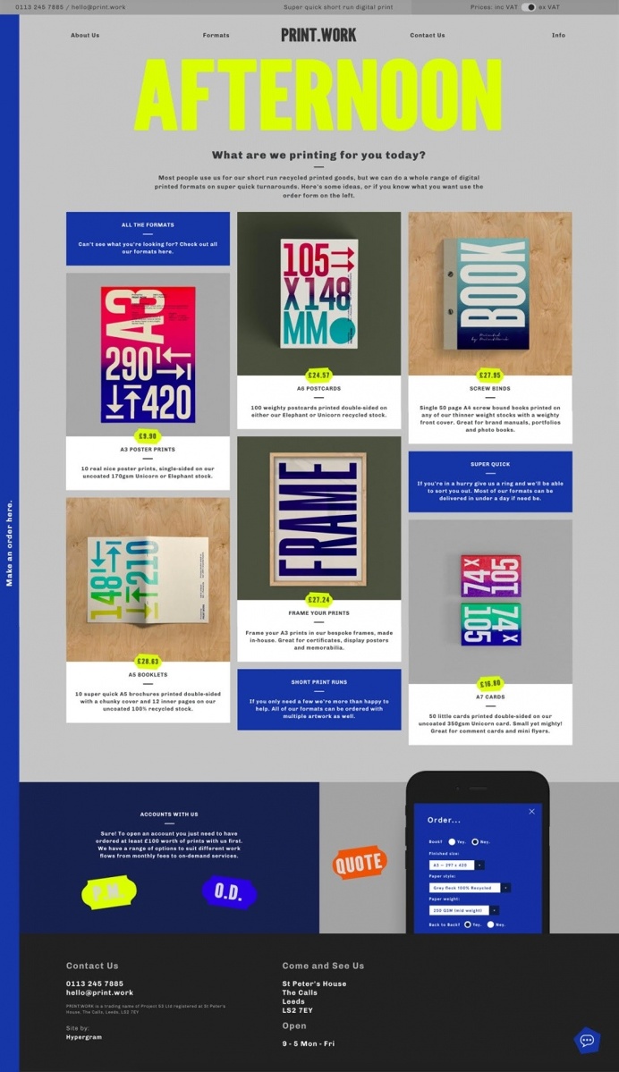 PRINT.WORK - Mindsparkle Mag - Print.Work is a digital print service in Leeds to make superb quality digital printed goods on a range of mos