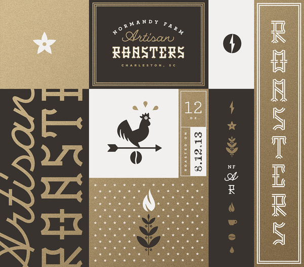 Normandy_farm_roasters_brand_board_j_fletcher #identity