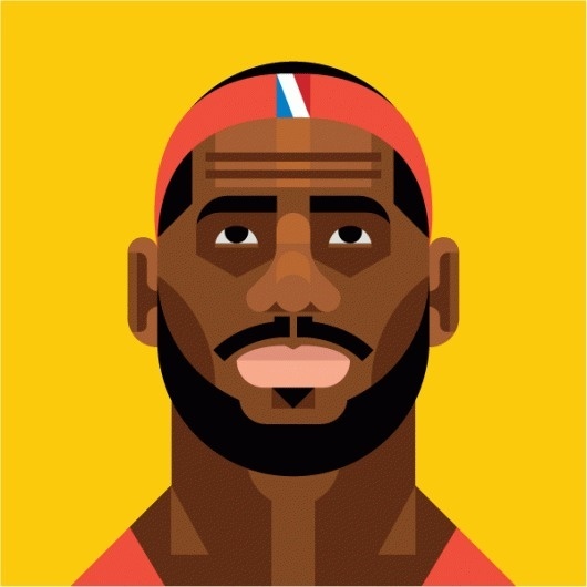Always With Honor #always #lebron #geometric #illustration #portrait #honor #with