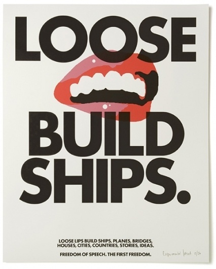 Loose Lips - Experimental Jetset #design #poster #typography