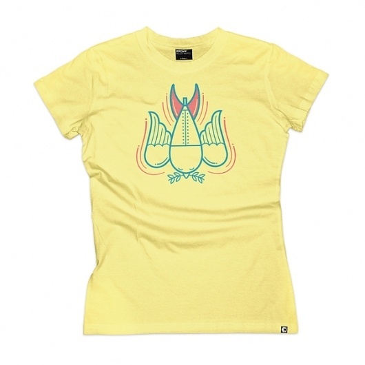 Klothing on the Behance Network #clothing #shirt #bird #kronk #bomb