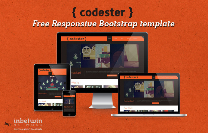 Codester : Free Responsive Bootstrap Portfolio Template