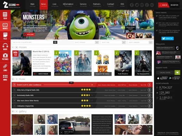 2SEC Channel / Simply Web Interface on Behance #flat #ux #design #ui #web