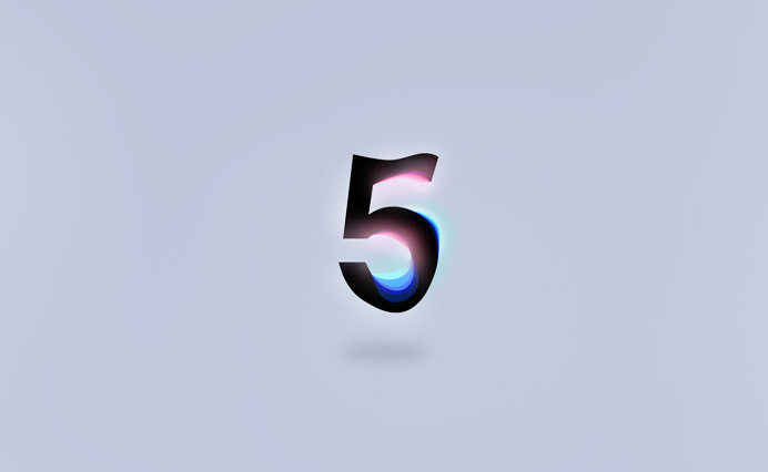 MAGICALLY DISTORTED NUMBER TYPOGRAPHY
