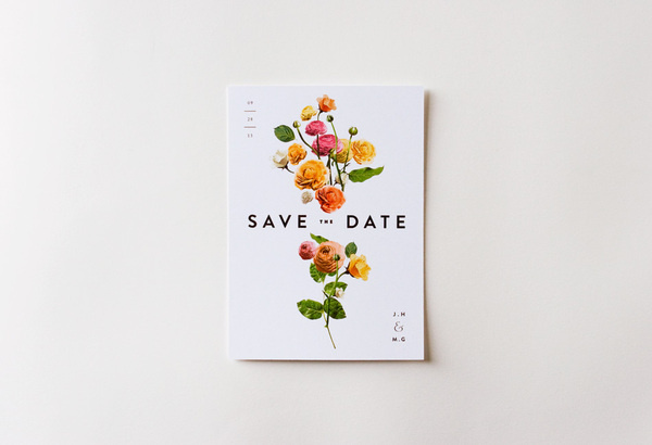Save the Date Lisa Hedge #floral