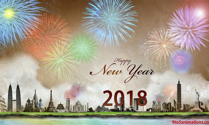 Happy New Year 2018 Walls Hd Background For Pc – WallpapersBae