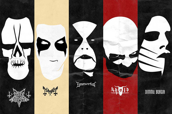 Black Metal Minimalist Posters (Keith Carlson) #design #graphic #black #carlson #poster #keith #metal #minimalist