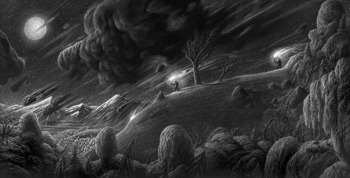Various Pencil Drawings by Børge Bredenbekk