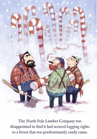 #christmas #illustration #lumberjack