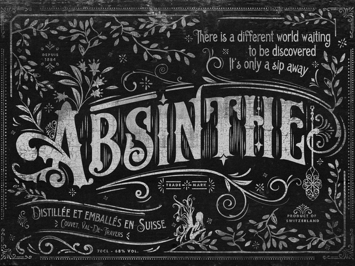 Absinthe by Mike Clarke #fairy #prohibition #hallucinating #alcohol #liquor #playing #trippy #decks #absinthe #cards #green