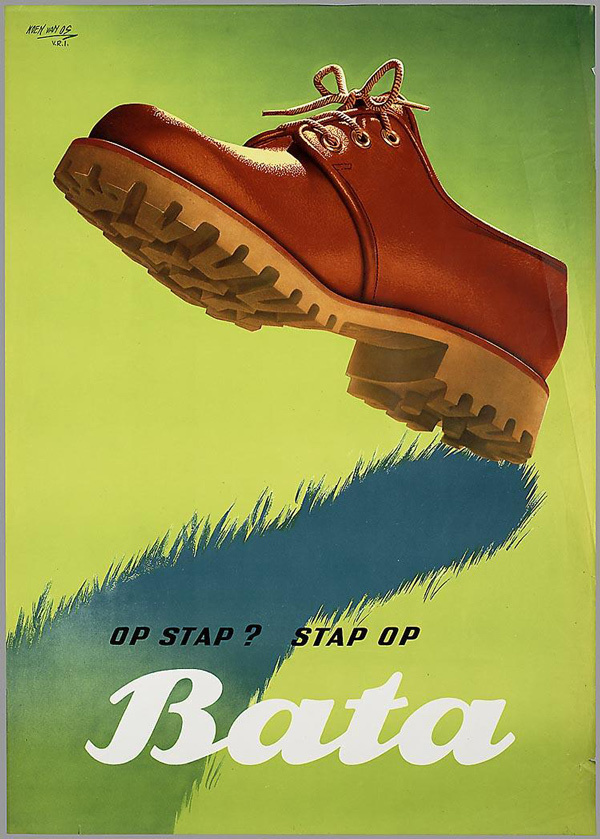 Koen van Os 50 Watts #foot #shoe #vintage #poster #boot #footprint #shadow