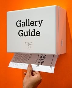 Gallery Guide Dispenser |