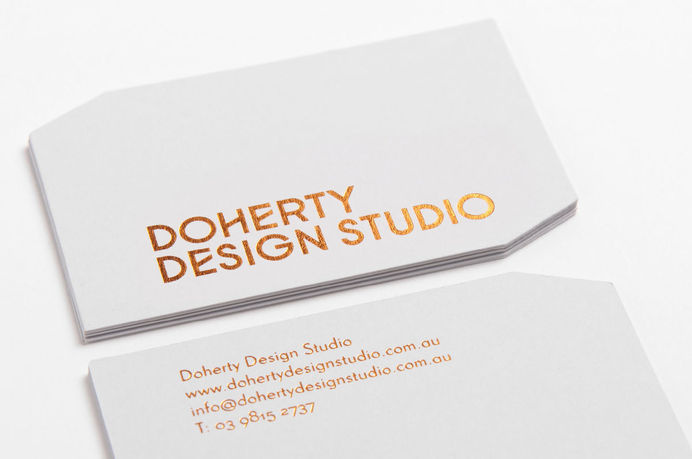 Doherty Design Studio #stamp #business #card #print #foil