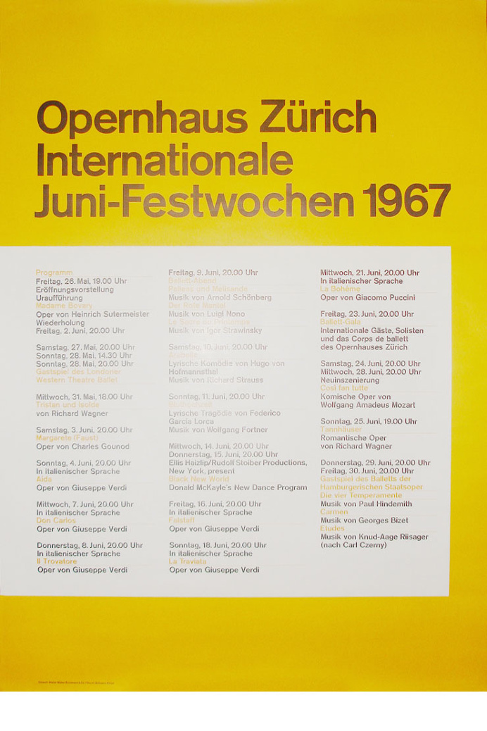 Josef Müller-Brockmann JUNI-FESTWOCHEN 1967 [ 128CM X 90CM ] via www.blanka.co.uk