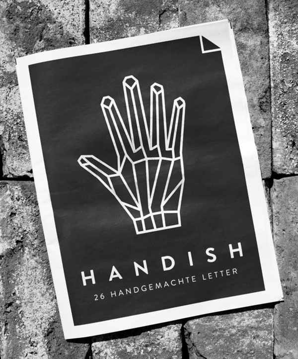 Handish by Tanja Angerbrandt #black and white #geometry #hand #linework