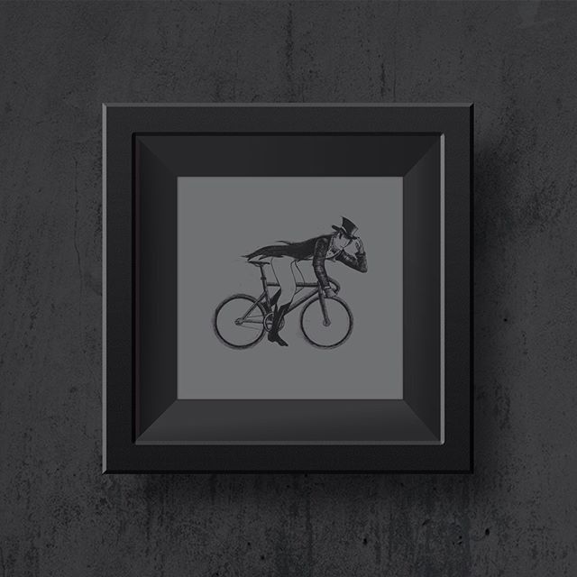 Illustration inspired in Johnny Walker whisky. #johnnywalker #artwalls #cycling #fixie ##fixiedgear #illustration #bikelife #drawing