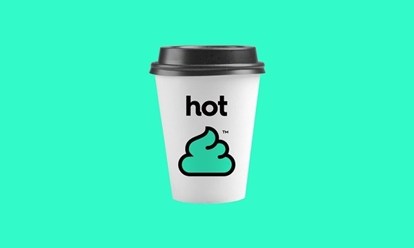 Cup. #white #shit #hot #coffee #cup #green