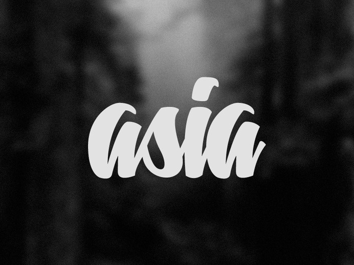 Asia #lettering #letters #asia #logo #caracas #venezuela #typography