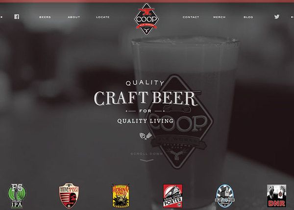 Coop Ale Works Turman Design Co. • Interactive Design and Development for Web, Mobile, and Beyond #turman #kyle #web